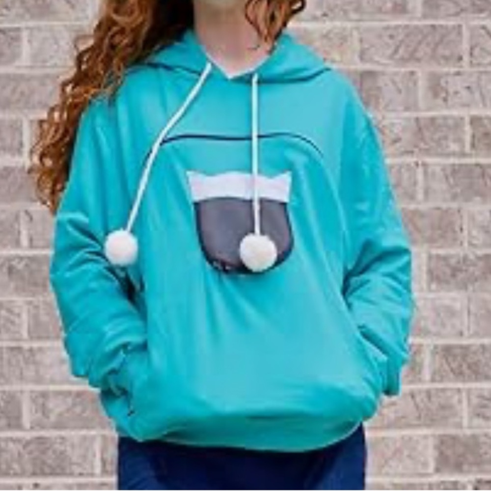 Pet Carrier Sweatshirt Hoodie Cat Dog Pouch Holder